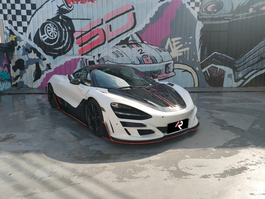 McLaren 720S 2018 2019 2020 2021 2022 2023 & 750S 2023-ON with Aftermarket Parts - Man Style Side Skirts Carbon Fiber / FRP from Aero Republic