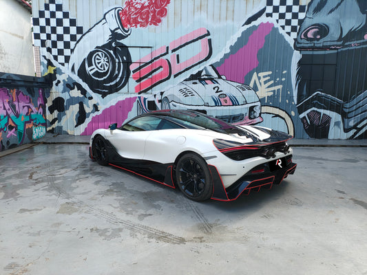McLaren 720S 2018 2019 2020 2021 2022 2023 & 750S 2023-ON with Aftermarket Parts - Man Style Side Skirts Carbon Fiber / FRP from Aero Republic