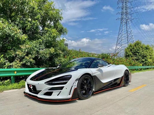 McLaren 720S 2018 2019 2020 2021 2022 2023 & 750S 2023-ON with Aftermarket Parts - Man Style Side Skirts Carbon Fiber / FRP from Aero Republic