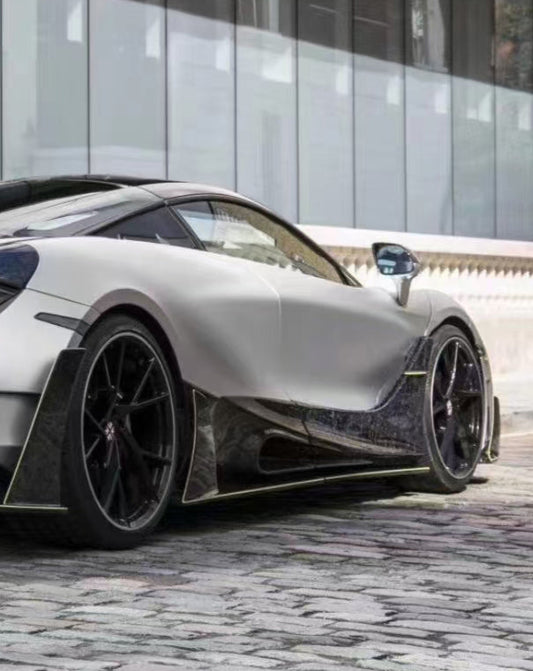 McLaren 720S 2018 2019 2020 2021 2022 2023 & 750S 2023-ON with Aftermarket Parts - Man Style Side Skirts Carbon Fiber / FRP from Aero Republic