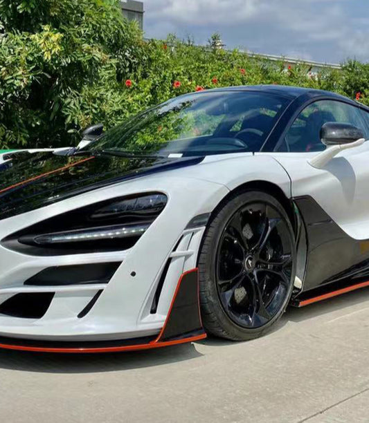 McLaren 720S 2018 2019 2020 2021 2022 2023 & 750S 2023-ON
765LT 2021 2022 with Aftermarket Parts - Man Style Front Fenders Carbon Fiber / FRP from Aero Republic