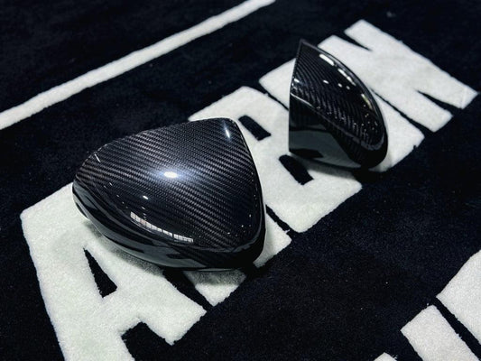 McLaren 720S / 765LT 2018 2019 2020 2021 2022 2023 with Aftermarket Parts - OEM Upgrade Style Mirror Caps Carbon Fiber from Aero Republic