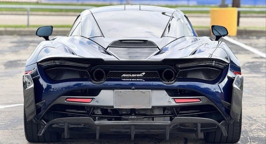 McLaren 720S 2018 2019 2020 2021 2022 2023 with Aftermarket Parts - RF Style Rear Spoiler Carbon Fiber from Aero Republic