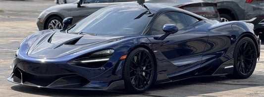 McLaren 720S 2018 2019 2020 2021 2022 2023 with Aftermarket Parts - RF Style Front Lip Carbon Fiber from Aero Republic