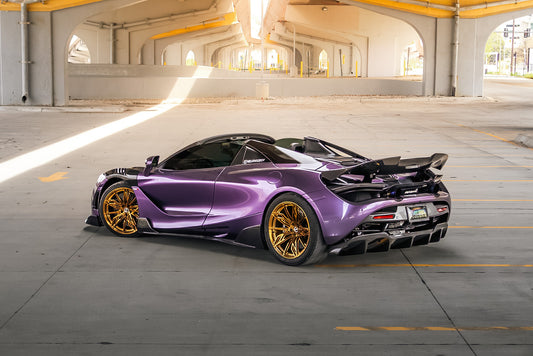 McLaren 720S 2018 2019 2020 2021 2022 2023 with Aftermarket Parts - RF Style Rear Diffuser Carbon Fiber from Aero Republic