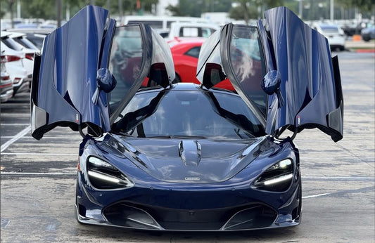 McLaren 720S 2018 2019 2020 2021 2022 2023 with Aftermarket Parts - RF Style Front Lip Carbon Fiber from Aero Republic