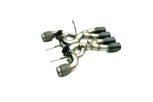 McLaren 720S 2018 2019 2020 2021 2022 2023 with Aftermarket Parts - 765LT Exhaust Tips with Valve Control Stainless Steel from Aero Republic