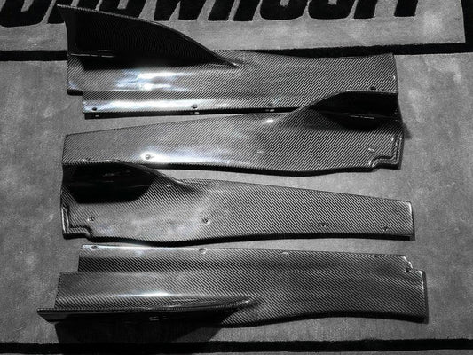McLaren 720S 2018 2019 2020 2021 2022 2023 with Aftermarket Parts - RF Style Side Skirts Carbon Fiber from Aero Republic