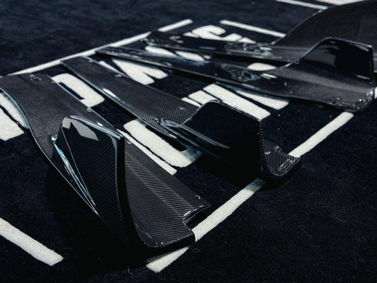 McLaren 720S 2018 2019 2020 2021 2022 2023 with Aftermarket Parts - RF Style Side Skirts Carbon Fiber from Aero Republic