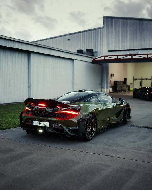 McLaren 720S 2018 2019 2020 2021 2022 2023 with Aftermarket Parts - 765LT Exhaust Tips with Valve Control Stainless Steel from Aero Republic