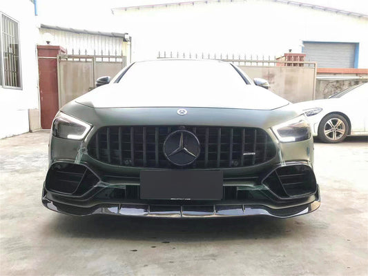 Mercedes Benz AMG GT 4 Door GT53 GT50 X290 C290 2019-ON with Aftermarket Parts - Brabus Style Front Lip Carbon Fiber from Aero Republic