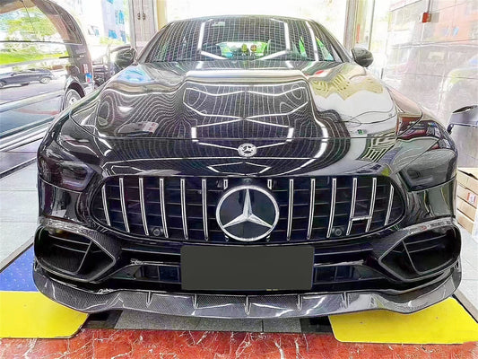 Mercedes Benz AMG GT 4 Door GT53 GT50 X290 C290 2019-ON with Aftermarket Parts - Brabus Style Front Lip Carbon Fiber from Aero Republic