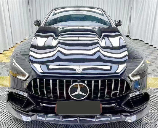 Mercedes Benz AMG GT 4 Door GT53 GT50 X290 C290 2019-ON with Aftermarket Parts - Brabus Style Front Lip Carbon Fiber from Aero Republic