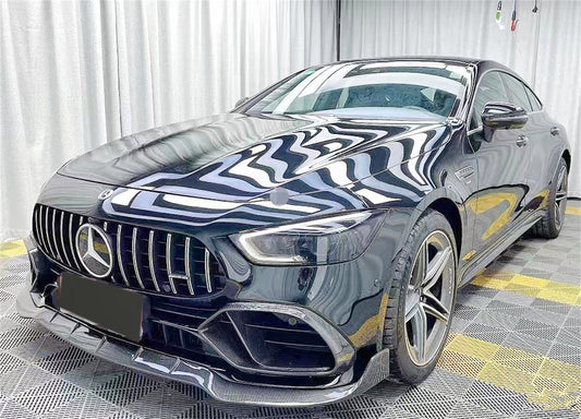 Mercedes Benz AMG GT 4 Door GT53 GT50 X290 C290 2019-ON with Aftermarket Parts - Brabus Style Front Lip Carbon Fiber from Aero Republic