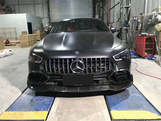 Mercedes Benz AMG GT 4 Door GT53 GT50 X290 C290 2019-ON with Aftermarket Parts - Brabus Style Front Lip Carbon Fiber from Aero Republic