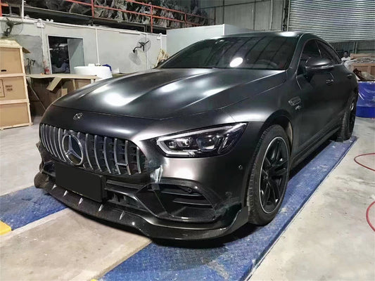 Mercedes Benz AMG GT 4 Door GT53 GT50 X290 C290 2019-ON with Aftermarket Parts - Brabus Style Front Lip Carbon Fiber from Aero Republic