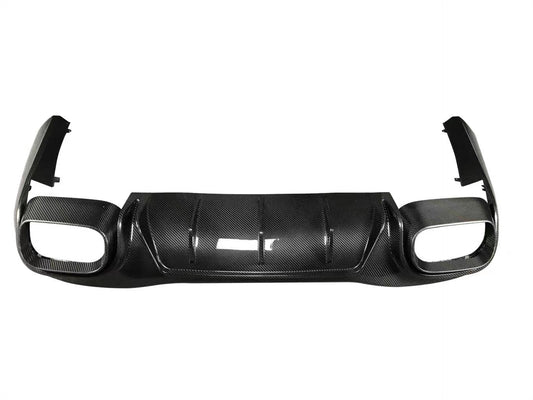Mercedes Benz AMG GT 4 Door GT53 GT50 X290 C290 2019-ON with Aftermarket Parts - Brabus Style Rear Diffuser & Exhaust Tips Carbon Fiber from Aero Republic