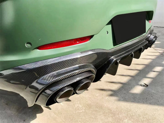 Mercedes Benz AMG GT 4 Door GT53 GT50 X290 C290 2019-ON with Aftermarket Parts - Brabus Style Rear Diffuser & Exhaust Tips Carbon Fiber from Aero Republic