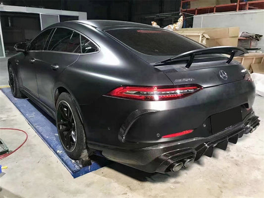 Mercedes Benz AMG GT 4 Door GT63 GT53 GT50 X290 C290 2019-ON with Aftermarket Parts - Brabus Style Rear Spoiler Wing Carbon Fiber from Aero Republic