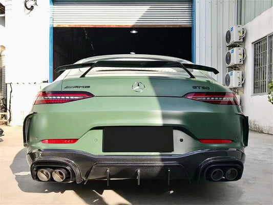 Mercedes Benz AMG GT 4 Door GT63 GT53 GT50 X290 C290 2019-ON with Aftermarket Parts - Brabus Style Rear Spoiler Wing Carbon Fiber from Aero Republic