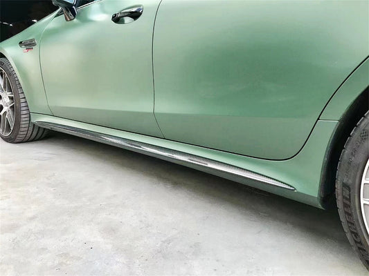 Mercedes Benz AMG GT 4 Door GT53 GT50 X290 C290 2019-ON with Aftermarket Parts - Brabus Style Side Skirts Carbon Fiber from Aero Republic