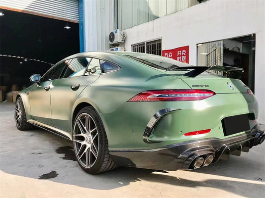 Mercedes Benz AMG GT 4 Door GT53 GT50 X290 C290 2019-ON with Aftermarket Parts - Brabus Style Rear Bumper Canards Carbon Fiber from Aero Republic