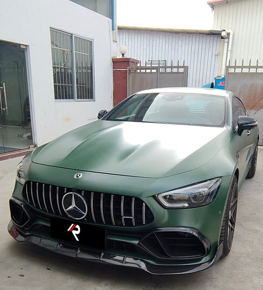 Mercedes Benz AMG GT63 4-Door 2019 2020 2021 2022 2023 with Aftermarket Parts - Front Lip Carbon Fiber / FRP from Aero Republic
