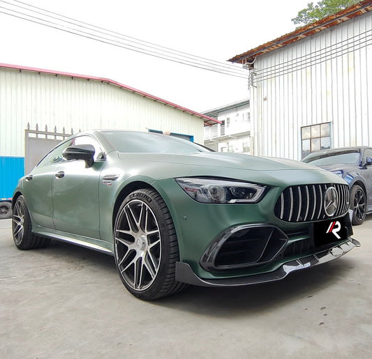 Mercedes Benz AMG GT63 4-Door 2019 2020 2021 2022 2023 with Aftermarket Parts - Front Lip Carbon Fiber / FRP from Aero Republic