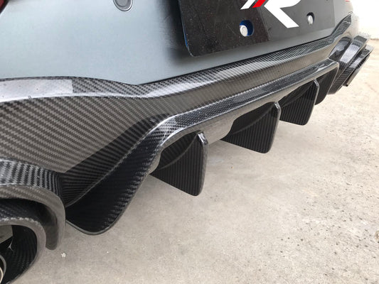 Mercedes Benz AMG GT63 4-Door 2019 2020 2021 2022 2023 with Aftermarket Parts - Rear Diffuser Carbon Fiber / FRP from Aero Republic