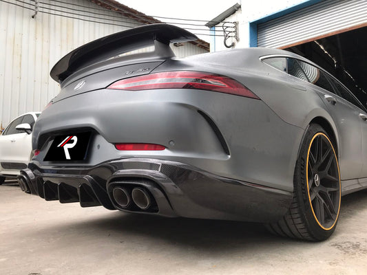 Mercedes Benz AMG GT63 4-Door 2019 2020 2021 2022 2023 with Aftermarket Parts - Rear Diffuser Carbon Fiber / FRP from Aero Republic