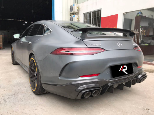 Mercedes Benz AMG GT63 4-Door 2019 2020 2021 2022 2023 with Aftermarket Parts - Rear Diffuser Carbon Fiber / FRP from Aero Republic