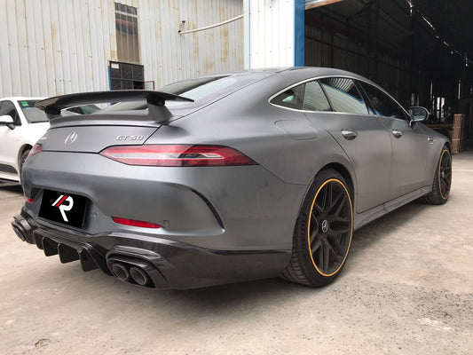 Mercedes Benz AMG GT63 4-Door 2019 2020 2021 2022 2023 with Aftermarket Parts - Rear Diffuser Carbon Fiber / FRP from Aero Republic