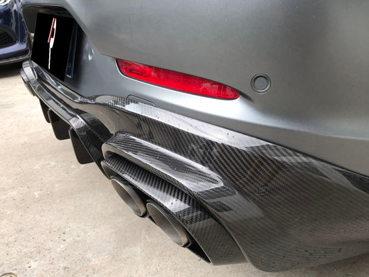 Mercedes Benz AMG GT63 4-Door 2019 2020 2021 2022 2023 with Aftermarket Parts - Rear Diffuser Carbon Fiber / FRP from Aero Republic