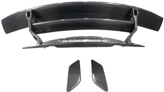 Mercedes Benz AMG GT/GTS/GTC C190 (fits both Pre-facelift & Facelift) 2016 2017 2018 2019 2020 2021 with Aftermarket Parts - Black Series Style Rear Wing Pre-preg Carbon Fiber from Aero Republic