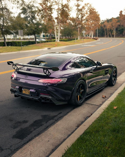 Mercedes Benz AMG GT GTS C190 2015 2016 2017 2018 2019 2020 2021 with Aftermarket Parts - RT Style Rear Diffuser Pre-preg Carbon Fiber from Aero Republic