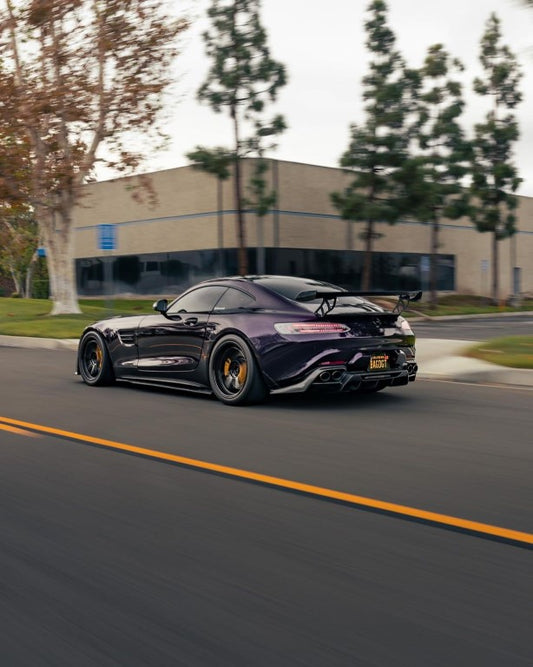 Mercedes Benz AMG GT GTS C190 2015 2016 2017 2018 2019 2020 2021 with Aftermarket Parts - RT Style Rear Diffuser Pre-preg Carbon Fiber from Aero Republic