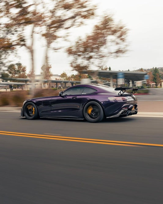 Mercedes Benz AMG GT GTS C190 2015 2016 2017 2018 2019 2020 2021 with Aftermarket Parts - RT Style Rear Diffuser Pre-preg Carbon Fiber from Aero Republic
