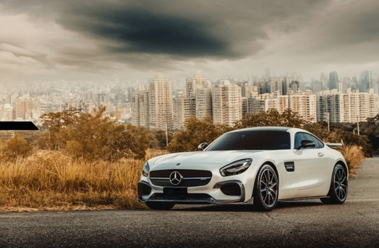 Mercedes Benz AMG GT GTS C190 2015 2016 2017 2018 2019 with Aftermarket Parts - RT Style Side Skirts Carbon Fiber from Aero Republic