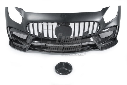 Mercedes Benz AMG GT GTS GTC C190 2016 2017 2018 2019 2020 2021 with Aftermarket Parts - IMP Style Front Bumper Carbon Fiber from Aero Republic