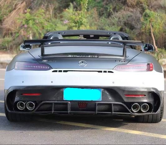Mercedes Benz AMG GT GTS GTC C190 2018-2021 with Aero Republic's Aftermarket Parts - Rear Wing Carbon Fiber. A complete transformation of style and performance.