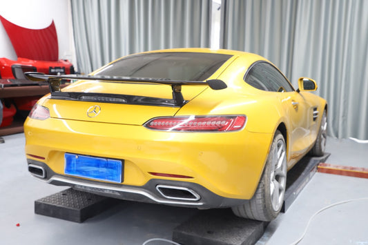 Mercedes Benz AMG GT GTS GTC GTR Pro C190 2016 2017 2018 2019 2020 2021 with Aftermarket Parts - GTR Pro Style Rear Wing Dry Pre-preg Carbon Fiber from Aero Republic