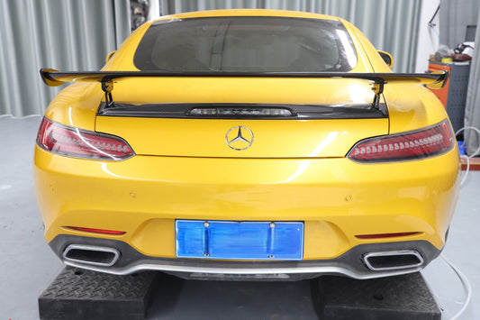 Mercedes Benz AMG GT GTS GTC GTR Pro C190 2016 2017 2018 2019 2020 2021 with Aftermarket Parts - GTR Pro Style Rear Wing Dry Pre-preg Carbon Fiber from Aero Republic