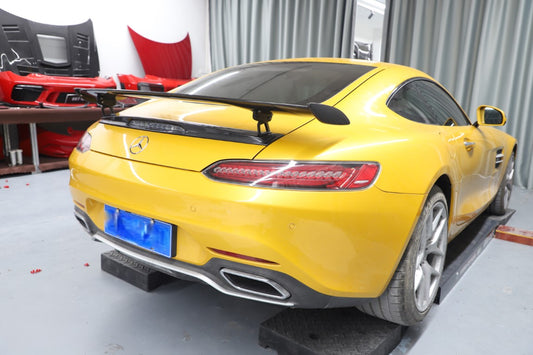 Mercedes Benz AMG GT GTS GTC GTR Pro C190 2016 2017 2018 2019 2020 2021 with Aftermarket Parts - GTR Pro Style Rear Wing Dry Pre-preg Carbon Fiber from Aero Republic