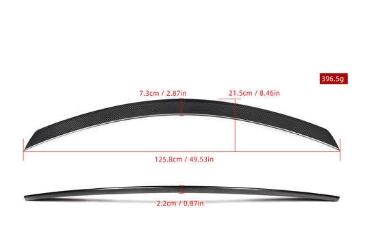Mercedes Benz C-Class C204 AMG C63 C450 C350 C300 C280 C250 Coupe 2012 2013 2014 2015 with Aftermarket Parts - OE Style Rear Lip Spoiler Carbon Fiber from Aero Republic