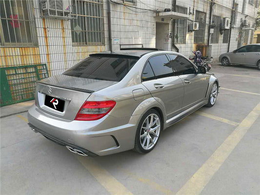 Mercedes Benz C-Class C300 C280 W204 2007 2008 2009 2010 2011 with Aftermarket Parts - Black Series Conversion Style Full Body Kit Carbon Fiber / FRP from Aero Republic