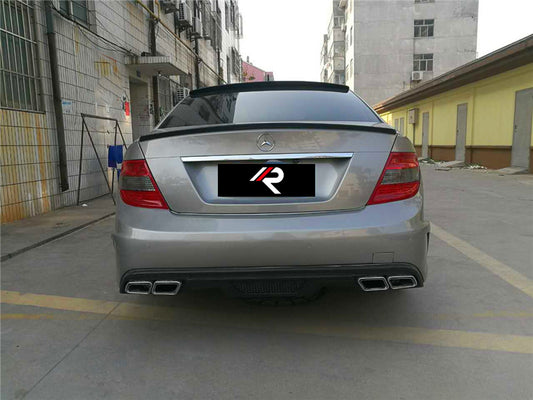 Mercedes Benz C-Class C300 C280 W204 2007 2008 2009 2010 2011 with Aftermarket Parts - Black Series Conversion Style Full Body Kit Carbon Fiber / FRP from Aero Republic