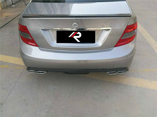 Mercedes Benz C-Class C300 C280 W204 2007 2008 2009 2010 2011 with Aftermarket Parts - Black Series Conversion Style Full Body Kit Carbon Fiber / FRP from Aero Republic
