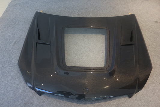 Mercedes Benz C-Class C300 C280 W204 Pre-Facelift 2007 2008 2009 2010 2011 with Aftermarket Parts - IMP Style Transperant Tempered Glass Window Hood Carbon Fiber / FRP from Aero Republic