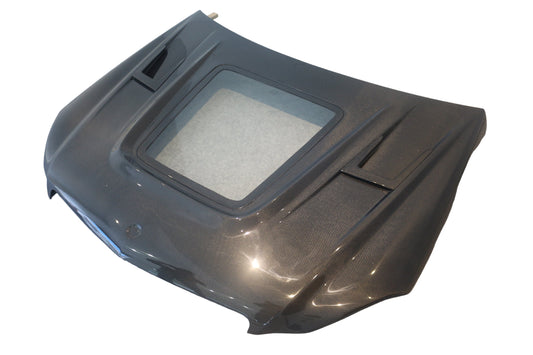 Mercedes Benz C-Class C300 C280 W204 Pre-Facelift 2007 2008 2009 2010 2011 with Aftermarket Parts - IMP Style Transperant Tempered Glass Window Hood Carbon Fiber / FRP from Aero Republic