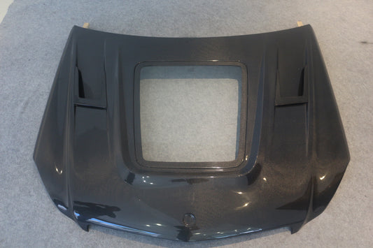 Mercedes Benz C-Class C300 C280 W204 Pre-Facelift 2007 2008 2009 2010 2011 with Aftermarket Parts - IMP Style Transperant Tempered Glass Window Hood Carbon Fiber / FRP from Aero Republic